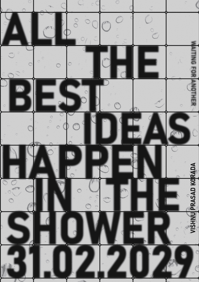 All the best ideas happen in the shower