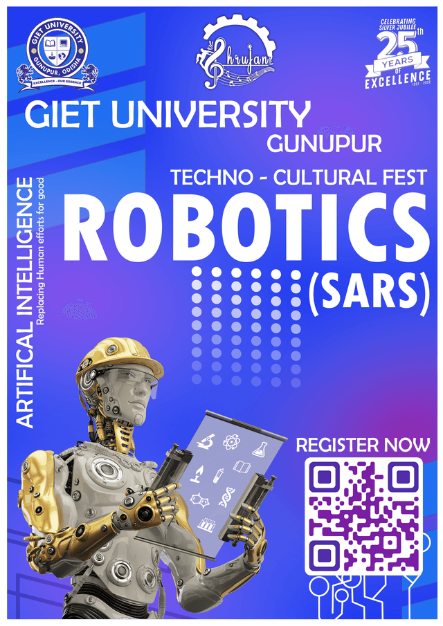Robotics poster for an event